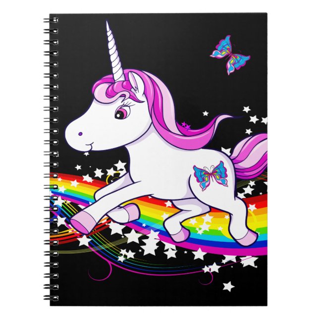 UniRainbow Unicorn Notebook (Front)