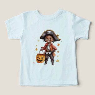 Unisex baby Halloween shirt, cute pirate shirt, au