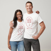 Unisex Commemorative Seal Tee in Red
