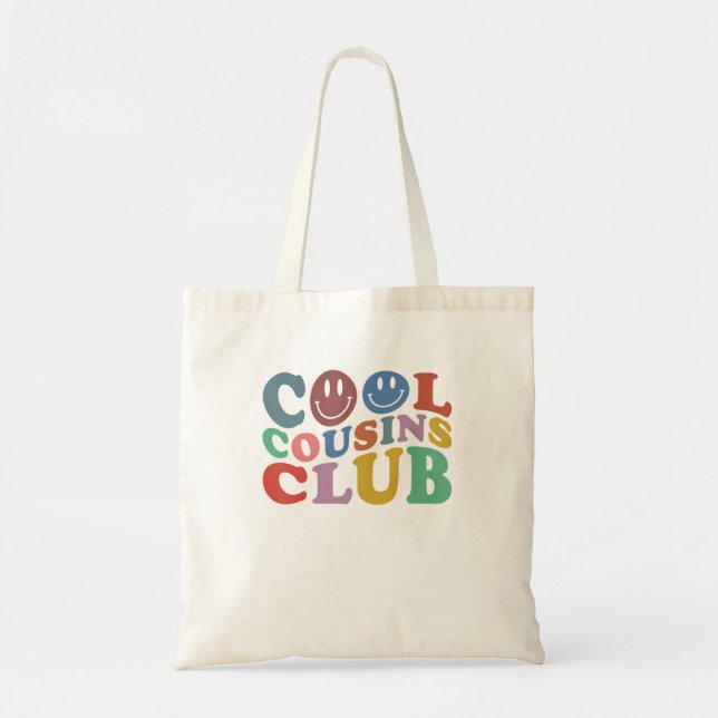 Unisex Cool Cousins Club Funny Cousin Crew Tote Bag (Front)