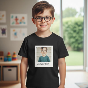 Unisex Custom Vintage Photo And Year Shirt