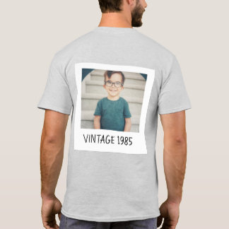 Unisex Custom Vintage Photo And Year Shirt 