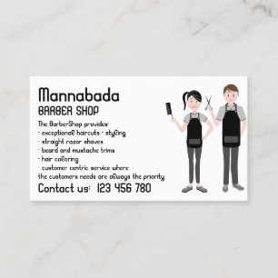 Unisex Cut Colour Salon Business Card