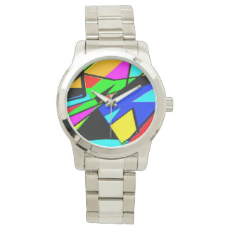 Unisex Geometric Colourful Watch 