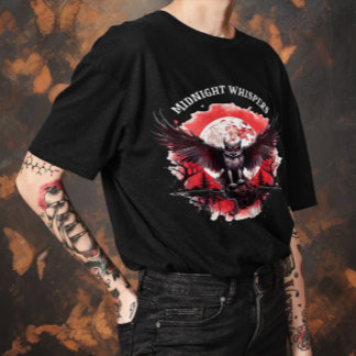 Unisex Halloween "Midnight Wishper" Gothic T-Shirt