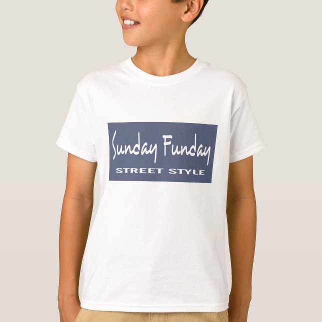 Unisex Kids Sunday Funday LS Tee (Front)