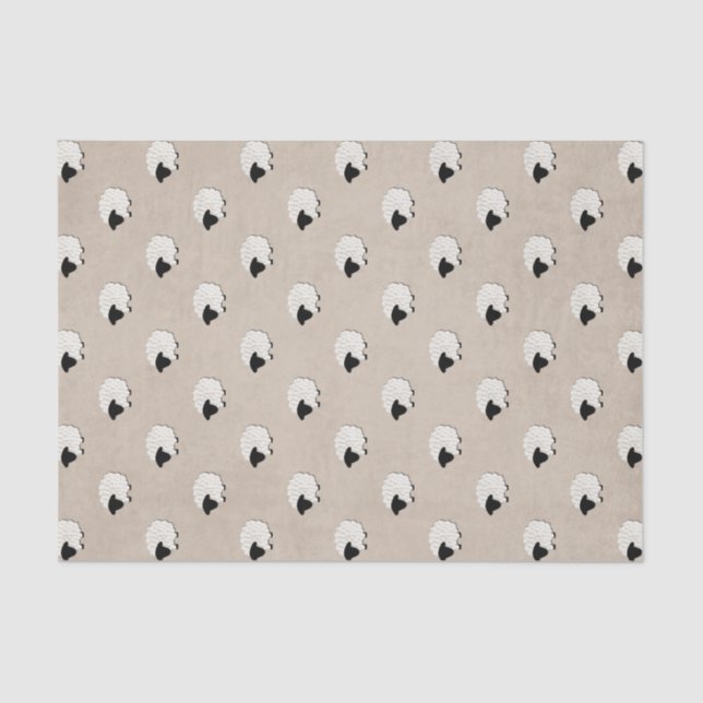 Unisex Little Lamb Tissue Paper (Front)