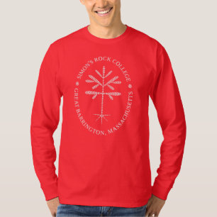 Unisex Long-sleeve T-shirt Red with White Sapling
