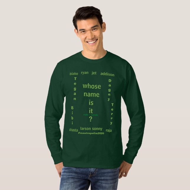 Unisex Longsleeve Tshirt size Sm - 3X mmetropolim, (Front Full)