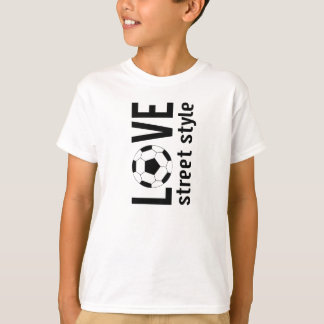 Unisex Love Soccer Street Style Kids Tee