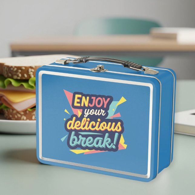 Unisex Metal Lunch Box with Trendy Graphics  (Creator Uploaded)