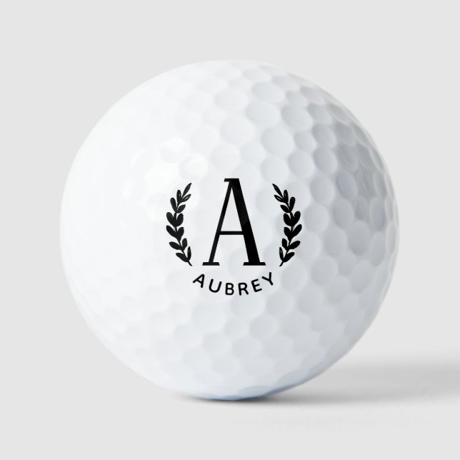 Unisex Monogram Golf Ball (Front)