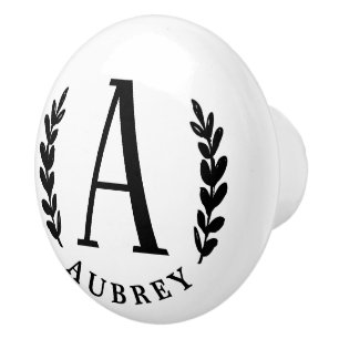 Unisex Monogram   Golf Ball Marker Ceramic Knob