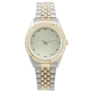 Unisex Oversize Numbers Gold Watch