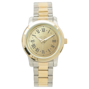 Unisex Oversized Two-Tone Bracelet eWatch Watch
