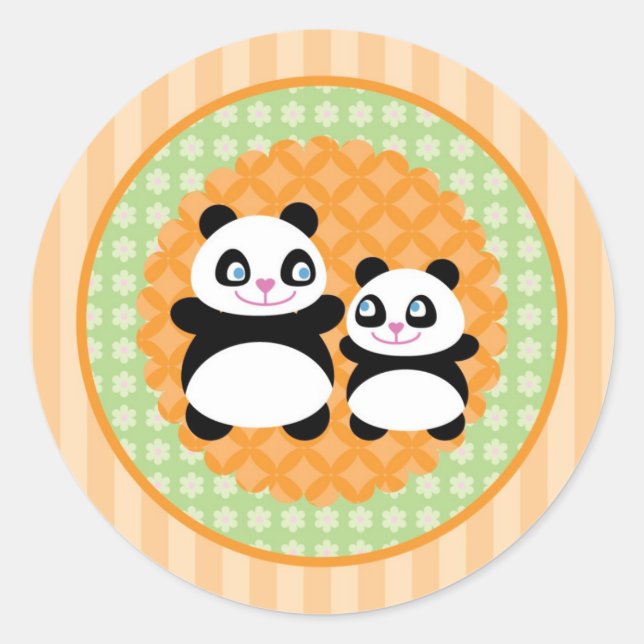 Unisex Panda Bear Sticker (Front)