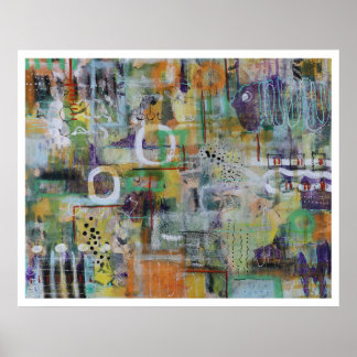 Unisex Print of Original Abstract Painting