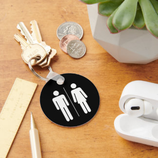 Unisex Restroom Key Ring