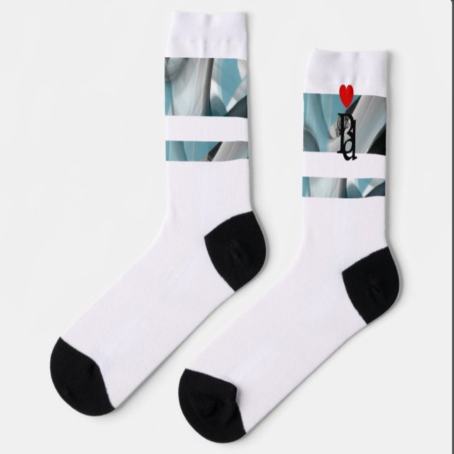 Unisex Socks Trend Abstract Blue Ocean  (Creator Uploaded)