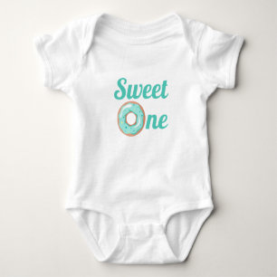 Unisex Sweet One Doughnut Birthday Baby Bodysuit