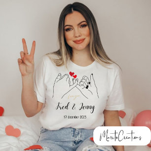 unisex t-shirt for couples on Valentine's Day.