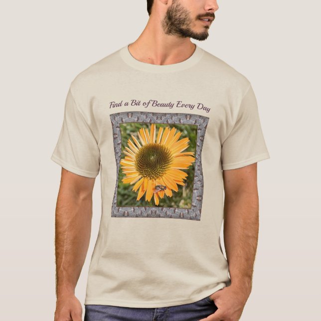 Unisex T-shirt with Striking Cornflower (Front)