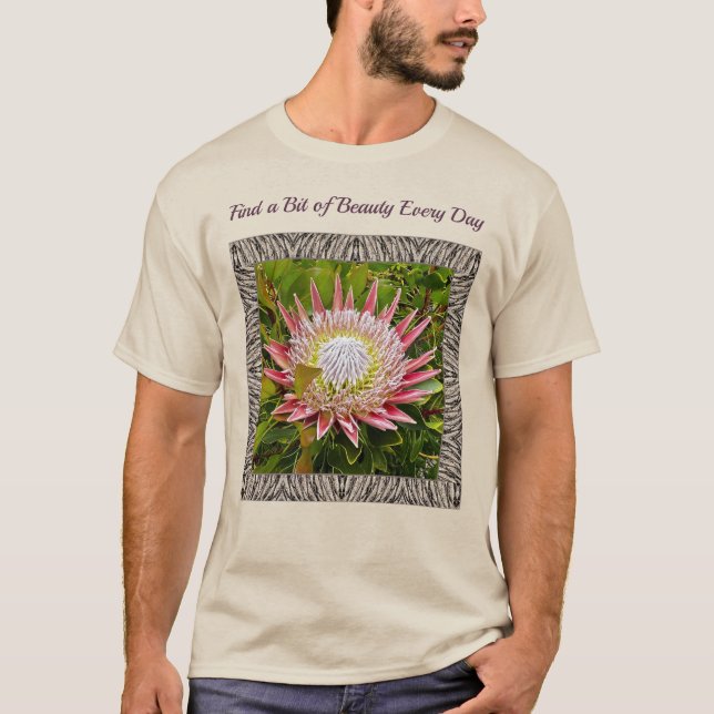 Unisex T-shirt with Striking Protea (Front)