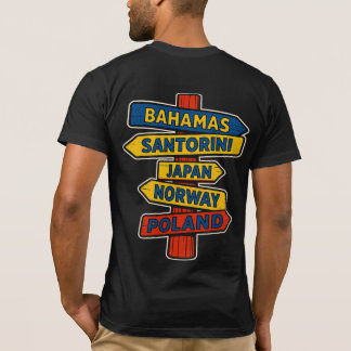 Unisex Travel Signpost T-Shirt