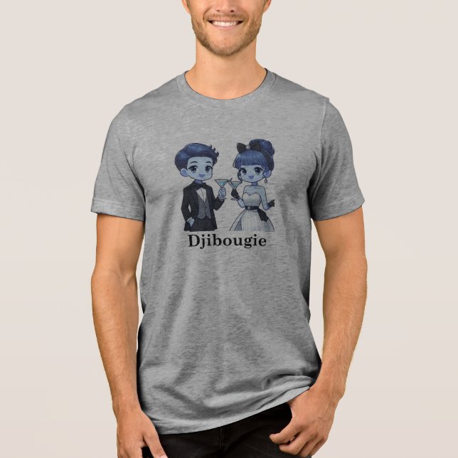 Unisex Tri-blend T-shirt Djibougie Tri-Blend Shirt (Front)