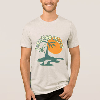 Unisex Tropical Paradise T-Shirt Tri-Blend Shirt