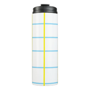 Unisex Yellow, Blue White   Thermal Tumbler