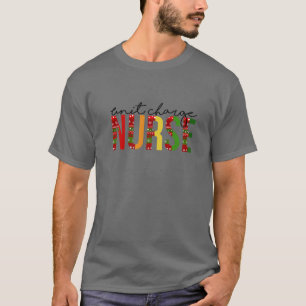 Unit Charge Nurse Christmas Nurse Santa's Favorite T-Shirt