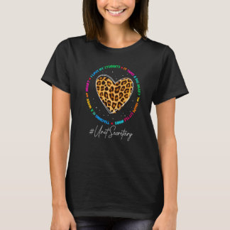 Unit Secretary School Admin Appreciation Back To S T-Shirt