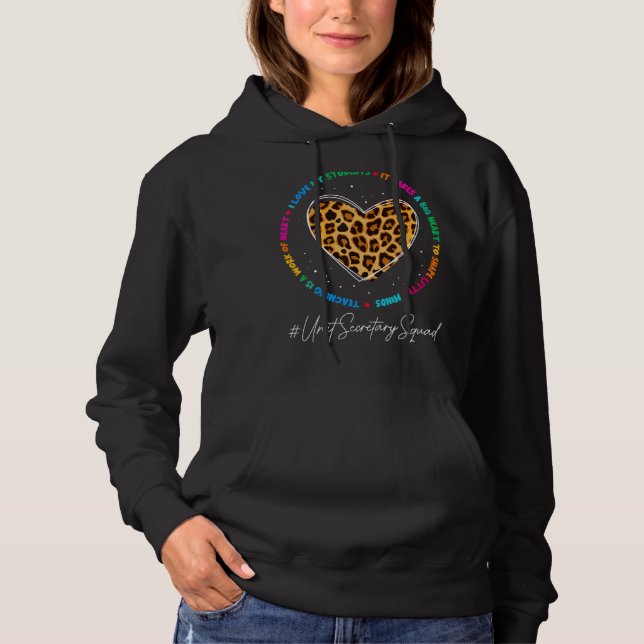 Unit Secretary Squad Admin Appreciation Week Back  Hoodie (Front)