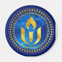 Unitarian Universalism chalice in a night shy