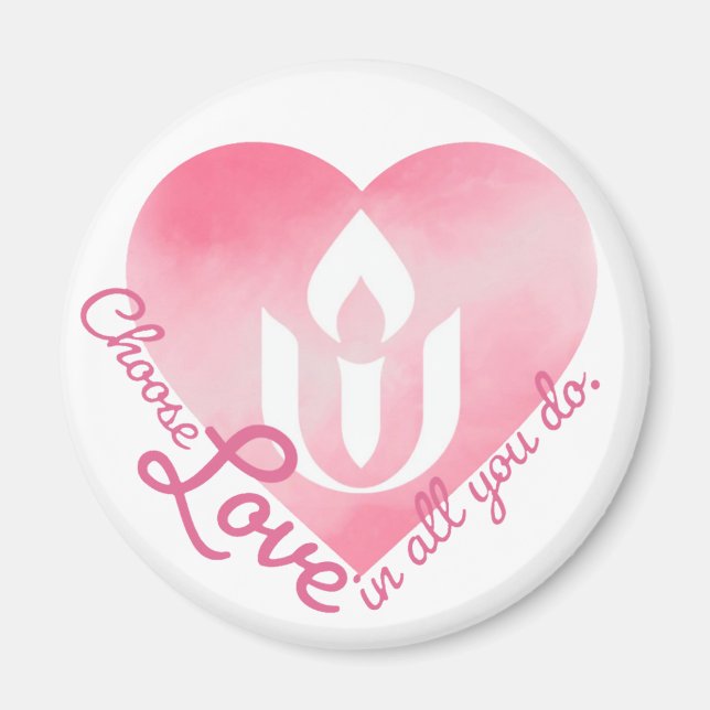 Unitarian Universalism heart Magnet (Front)