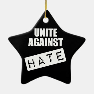 Unite Against Hate Ceramic Tree Decoration