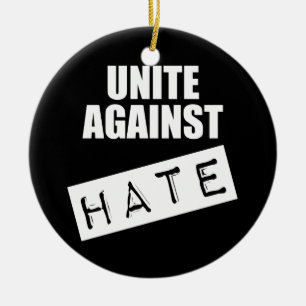 Unite Against Hate Ceramic Tree Decoration