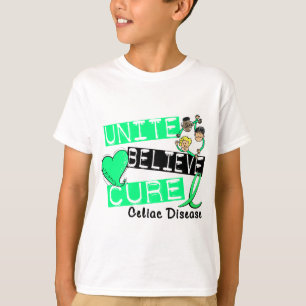 UNITE BELIEVE CURE Celiac Disease T-Shirt