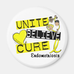 UNITE BELIEVE CURE Endometriosis Magnet