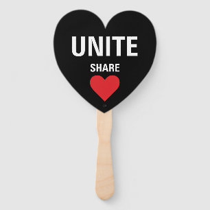 Unite Democracy Political Protest Hand Fan