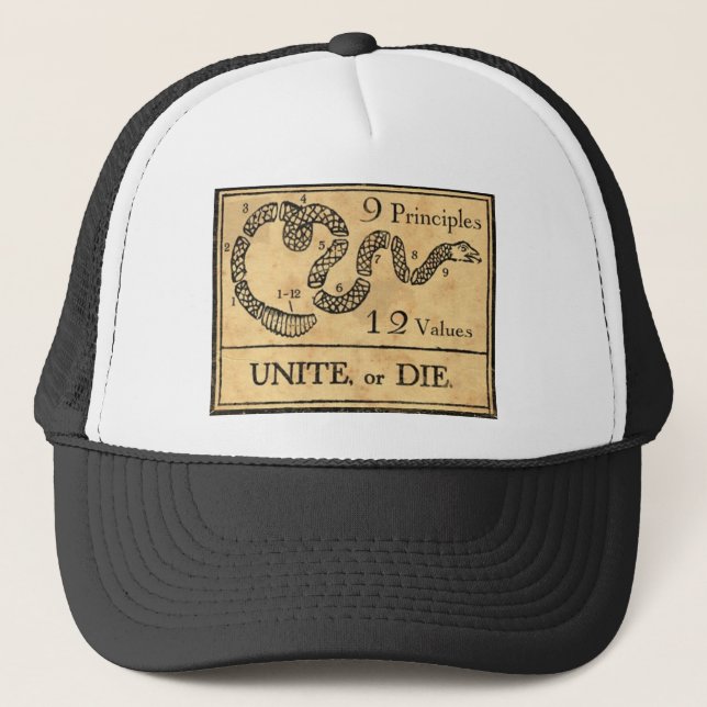 Unite or Die hat (Front)