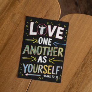 Unite With Love: Embrace the Message Postcard