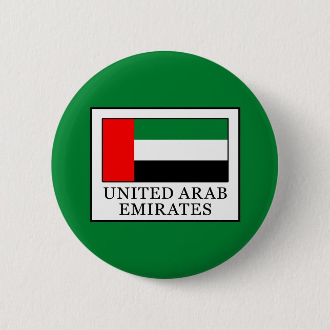 United Arab Emirates 6 Cm Round Badge (Front)