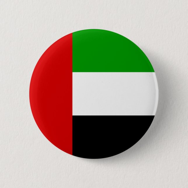 United Arab Emirates 6 Cm Round Badge (Front)