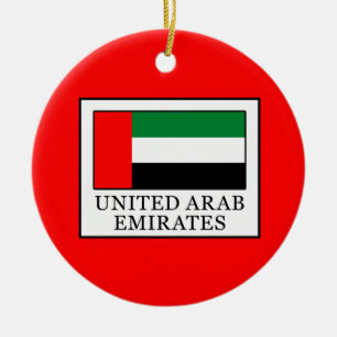 United Arab Emirates Ceramic Tree Decoration