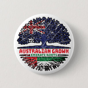 United Arab Emirates Emirati Australian Australia 6 Cm Round Badge