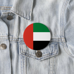 United Arab Emirates flag 7.5 Cm Round Badge