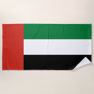 United Arab Emirates flag Beach Towel