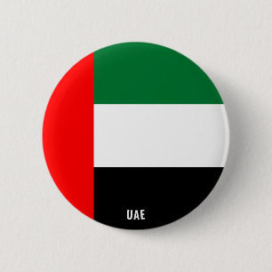 United Arab Emirates Flag Charming Patriotic 6 Cm Round Badge